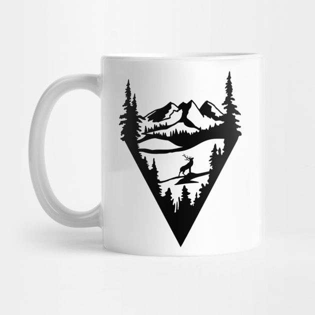 Camp Shirt, Mountains Tee T-Shirt, Hiking Shirt, Mountain Shirt Mountains Shirt, Camping Shirt, Nature Shirt, Mountains Calling by SeleART